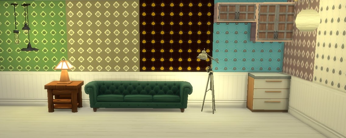 seashell with beadboard wall paper