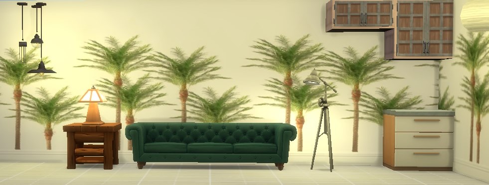 wide palm tree style sims 4 wallpaper